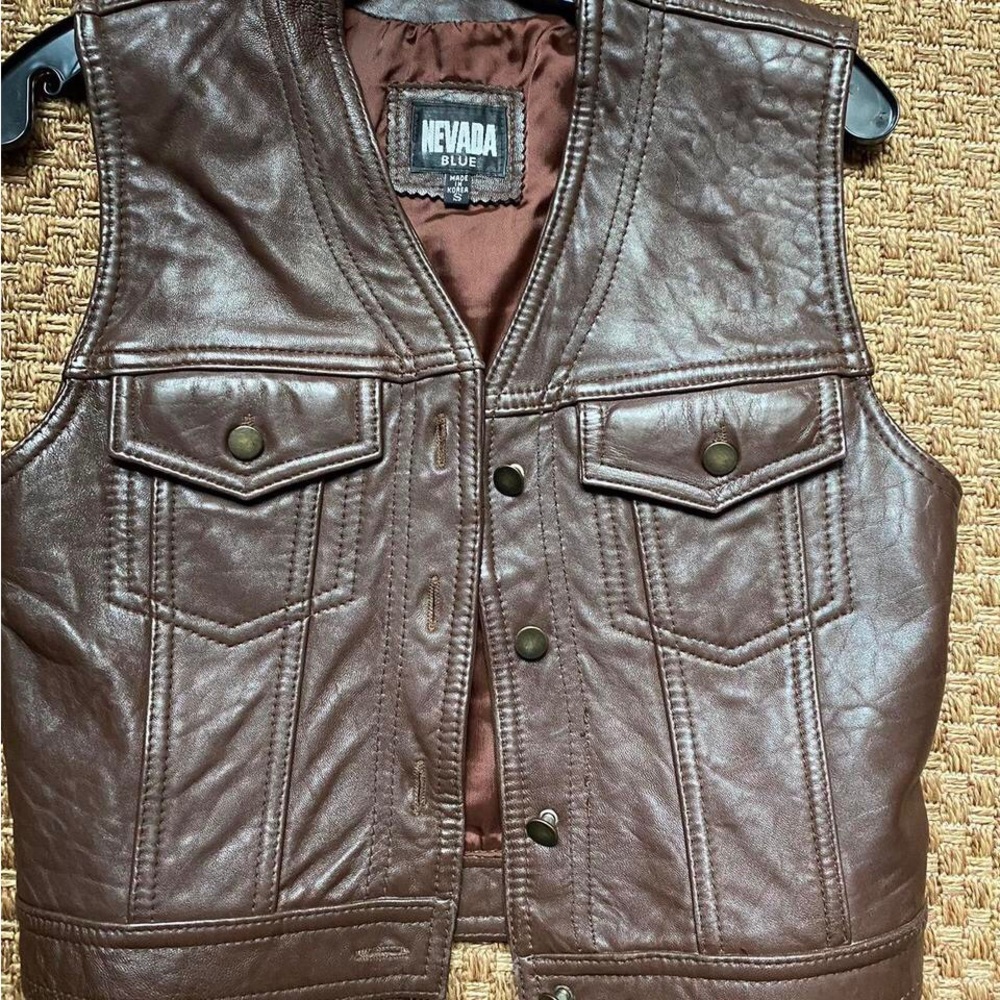 Leather vest